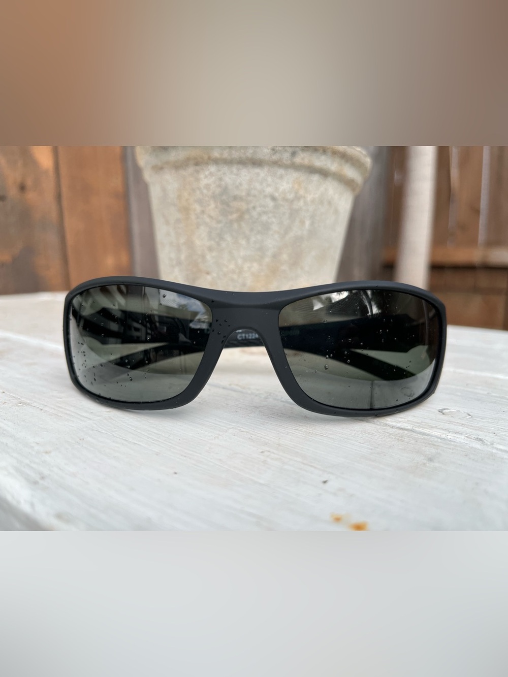 Dockers Black Frame Sunglasses with Dark Lenses
